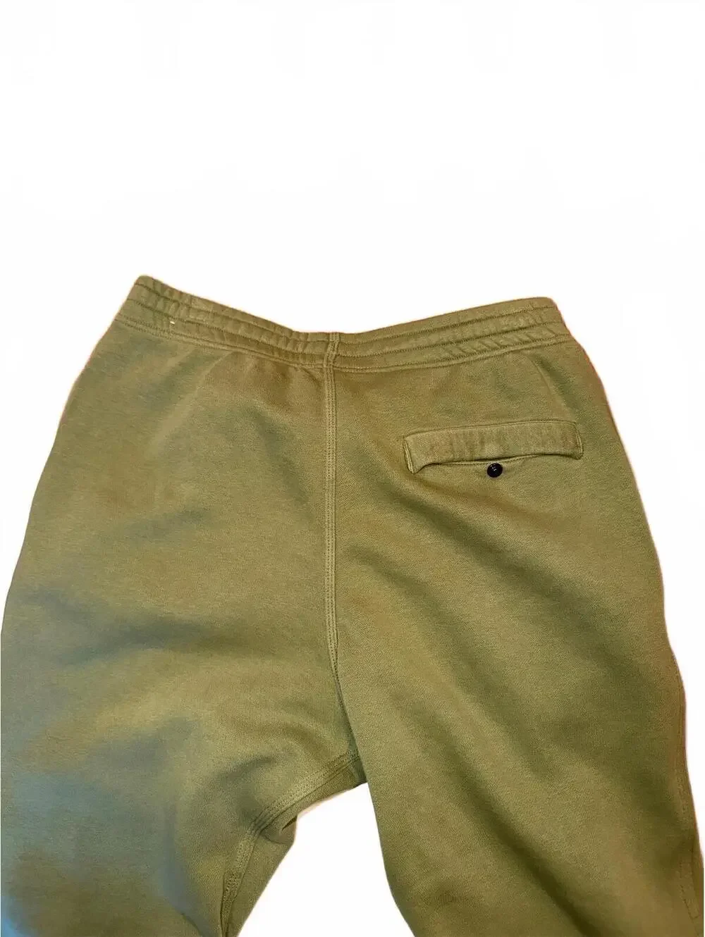Nike Olive Green Joggers Sweatpants Swoosh Logo Cuffed Size M